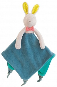 Мягкая игрушка - комфортер зайчик, 23 см. (Moulin Roty, 657016)